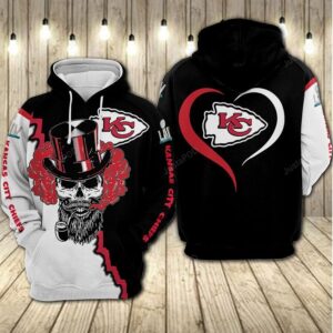 Kansas City Chiefs Nfl Football Skull Smoke 3d Hoodie For Men For Women Kansas City Chiefs All Over Printed Hoodie. Kansas City Chiefs 3d Shirt - 243ce144285d