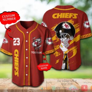 Kansas City Chiefs Nfl Personalized Baseball Jersey Shirt