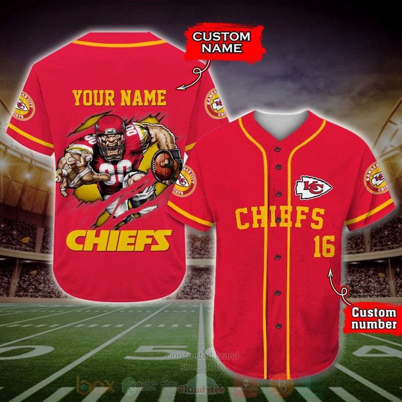 Kansas City Chiefs Nfl Personalized Baseball Jersey Kansas City Chiefs Nfl Personalized Baseball Jersey