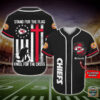 Kansas City Chiefs Stand For The Flag Kneel For The Cross Baseball Jersey Shirt