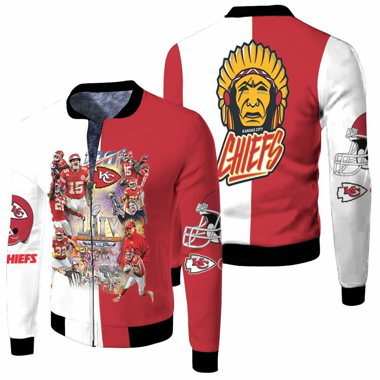 Kansas City Chiefs Super Bowl Liv Champion 2019 Greatest Football Team 3D Hoodie T Shirt Sweater Fleece Bomber Jacket Model 3015 - de370f34de06 Kansas City Chiefs Super Bowl Liv Champion 2019 Greatest Football Team 3D Hoodie T Shirt Sweater Fleece Bomber Jacket Model 3015 - de370f34de06