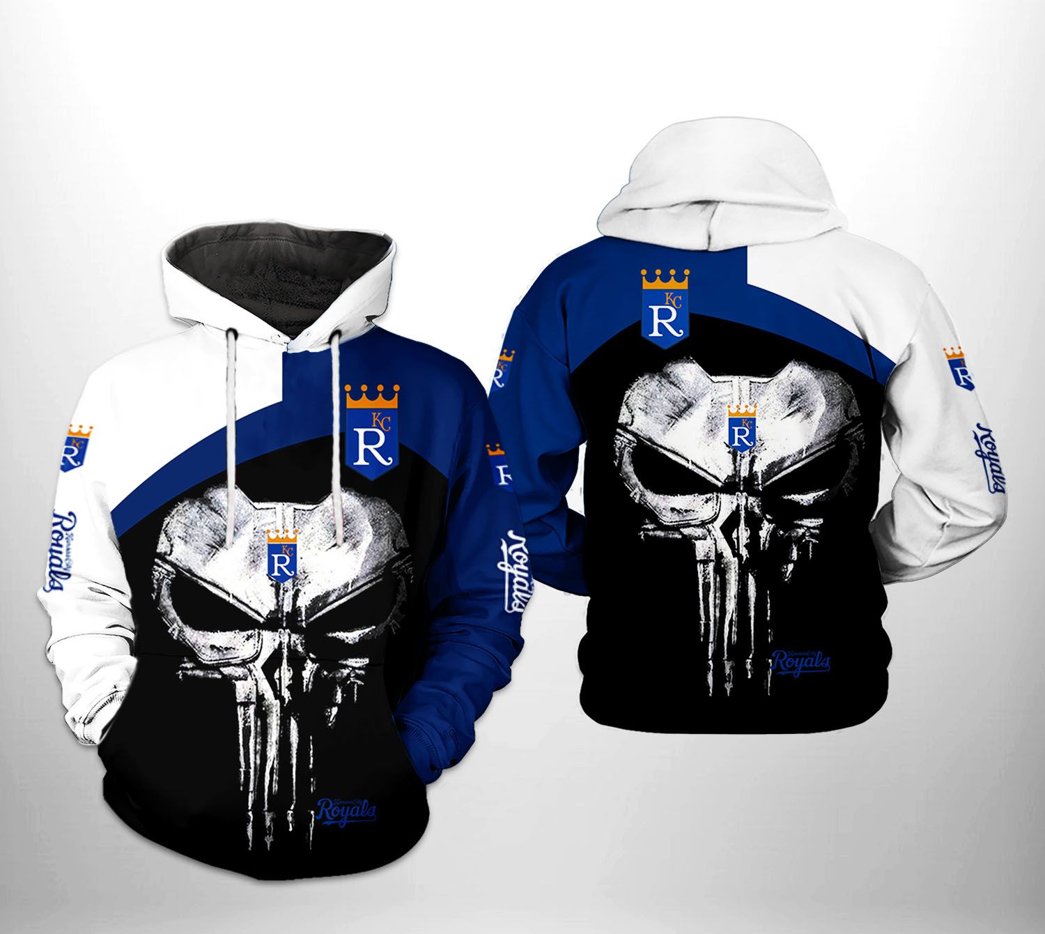 Kansas City Royals MLB Skull Punisher 3D Printed Hoodie/Zipper Hoodie - c0cd30f4ec98 Kansas City Royals MLB Skull Punisher 3D Printed Hoodie/Zipper Hoodie - c0cd30f4ec98