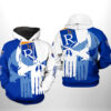 Kansas City Royals MLB Team Skull 3D Printed Hoodie/Zipper Hoodie - 359d6848c0e5