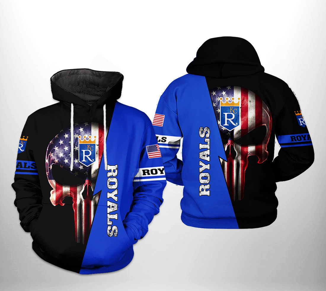 Kansas City Royals MLB US Flag Skull 3D Printed Hoodie/Zipper Hoodie - 77992364445 Kansas City Royals MLB US Flag Skull 3D Printed Hoodie/Zipper Hoodie - 77992364445