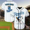 Kansas City Royals Snoopy Custom Name Baseball Jersey