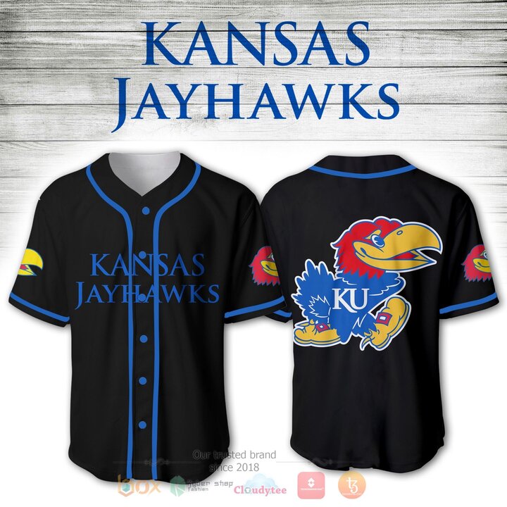 Kansas Jayhawks Men’S Basketball Baseball Jersey Shirt Kansas Jayhawks Men’S Basketball Baseball Jersey Shirt