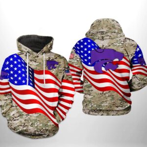 Kansas State Wildcats NCAA US Flag Camo Veteran 3D Printed Hoodie/Zipper Hoodie - 10e05ef823cc