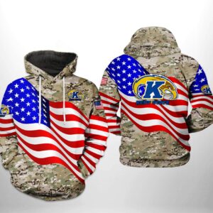 Kent State Golden Flashers NCAA US Flag Camo Veteran 3D Printed Hoodie/Zipper Hoodie - da850f19d415