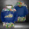 Kentucky Flower 3D Printed Hoodie/Zipper Hoodie - b27c81b64508