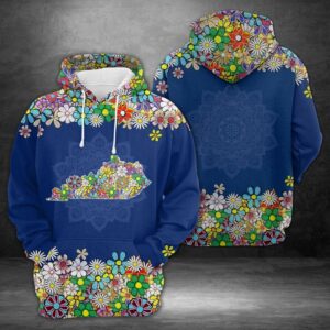 Kentucky Flower 3D Printed Hoodie/Zipper Hoodie - b27c81b64508