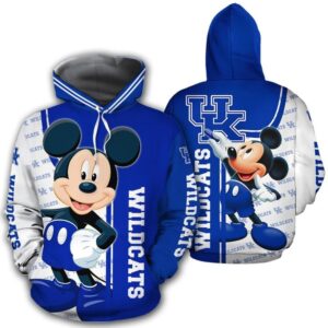 Kentucky Wildcats Mickey 3D Printed Hoodie/Zipper Hoodie - 1543d356180b