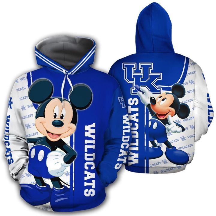 Kentucky Wildcats Mickey 3D Printed Hoodie/Zipper Hoodie - 1543d356180b Kentucky Wildcats Mickey 3D Printed Hoodie/Zipper Hoodie - 1543d356180b