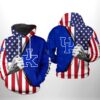 Kentucky Wildcats NCAA US Flag 3D Printed Hoodie/Zipper Hoodie - 3a6f7ea8a33a