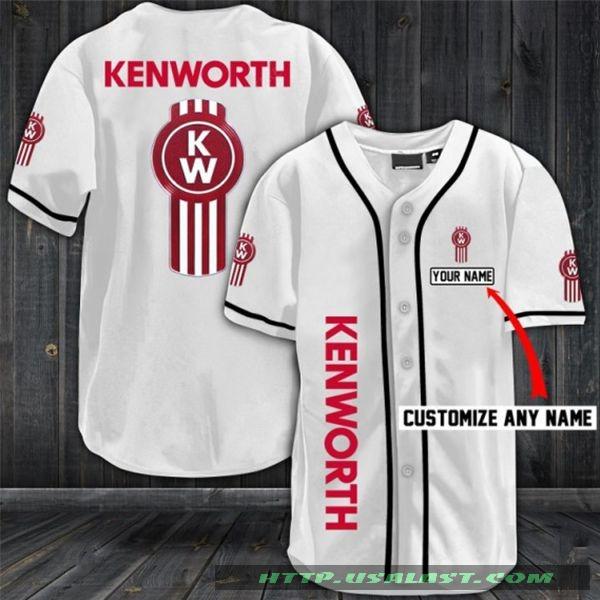 Kenworth Trucks Personalized Baseball Jersey Shirt Kenworth Trucks Personalized Baseball Jersey Shirt