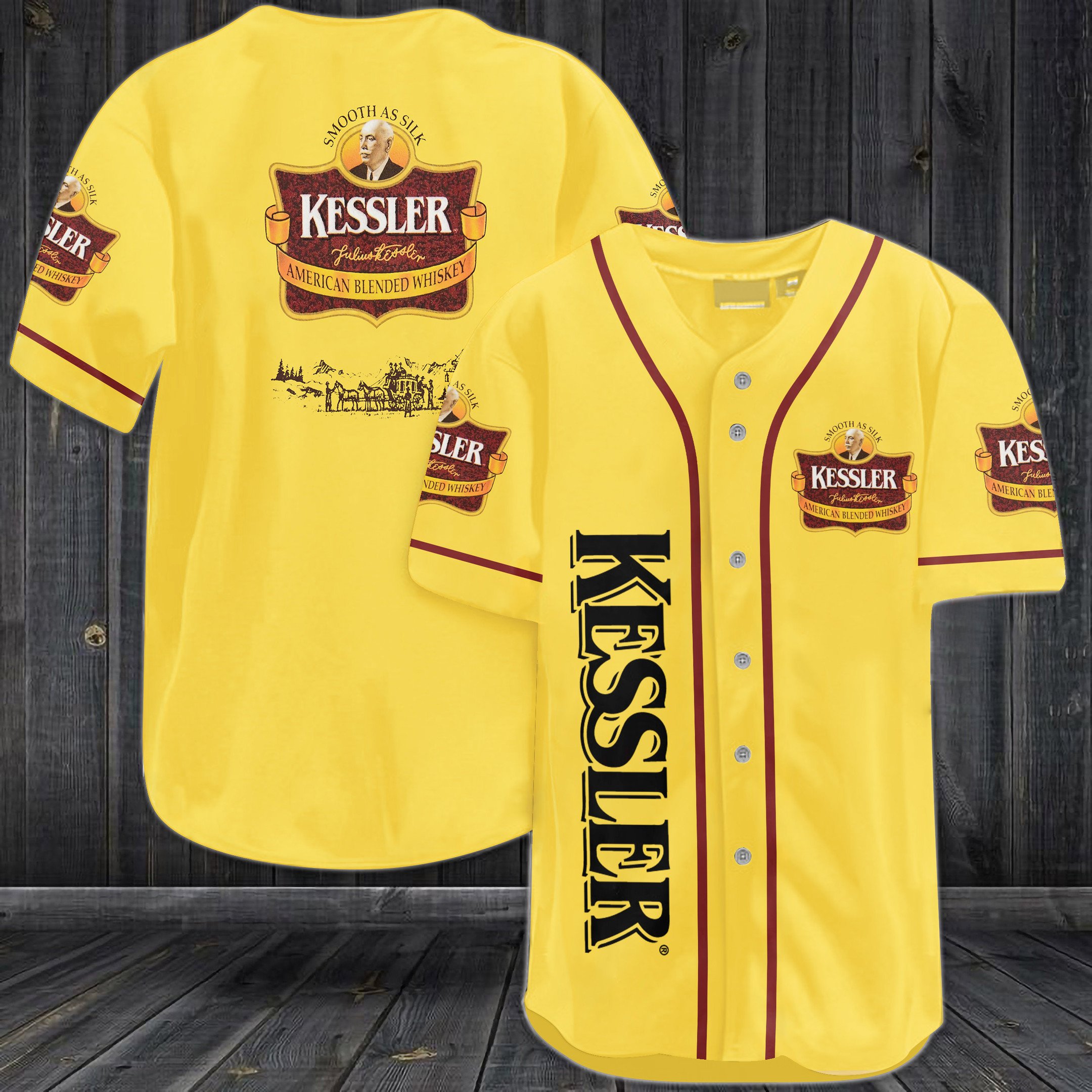 Kessler American Blended Whiskey Baseball Jersey Kessler American Blended Whiskey Baseball Jersey