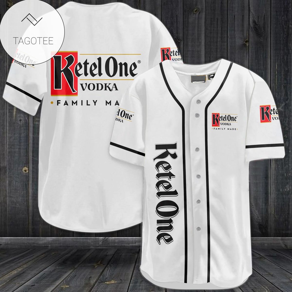 Ketel One Vodka Family Made Logo Baseball Jersey Shirt Ketel One Vodka Family Made Logo Baseball Jersey Shirt