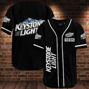 Keystone Light Custom Name Baseball Jersey