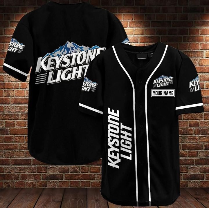 Keystone Light Custom Name Baseball Jersey Keystone Light Custom Name Baseball Jersey