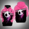 Kid Jack Skellington Br East Cancer Pullover And Zip Pered Hoodies Custom 3D Graphic Printed 3D Hoodie All Over Print Hoodie For Men For Women - 009cea288d68