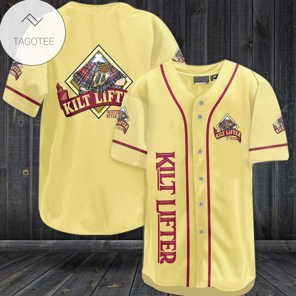 Kilt Lifter Beer Logo Baseball Jersey Shirt Kilt Lifter Beer Logo Baseball Jersey Shirt