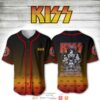 Kiss Band Let Me Go Rock ‘N’ Roll Baseball Jersey