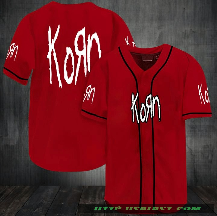 Korn Band Baseball Jersey Shirt Korn Band Baseball Jersey Shirt