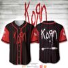 Korn Band Red Black Baseball Jersey