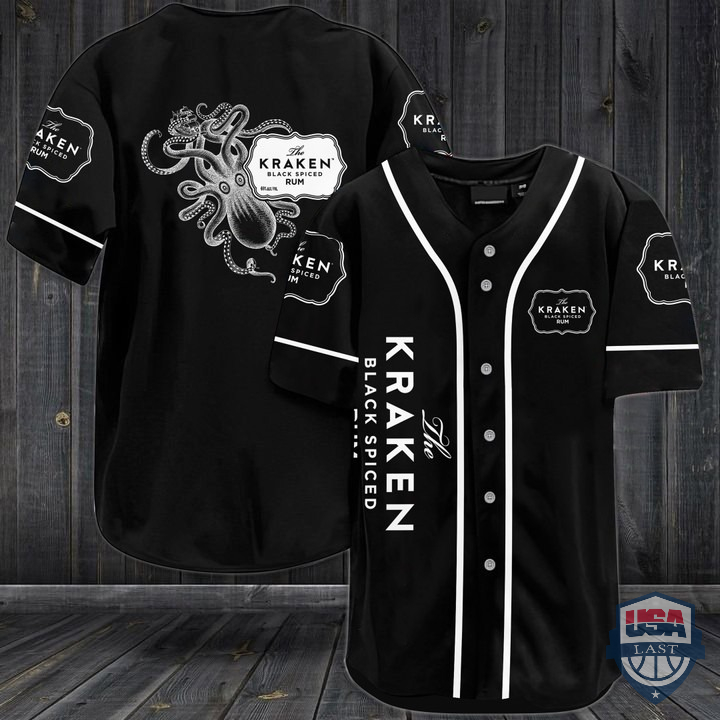 Kraken Black Spiced Rum Baseball Jersey Shirt Kraken Black Spiced Rum Baseball Jersey Shirt