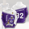 Kyle Rudolph 82 Minnesota Vikings 3D Hoodie - ca999e3ff212
