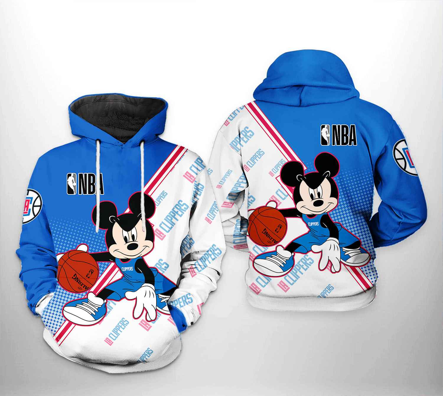 LA Clippers NBA Mickey 3D Printed Hoodie/Zipper Hoodie - 0edd2bf48b49 LA Clippers NBA Mickey 3D Printed Hoodie/Zipper Hoodie - 0edd2bf48b49