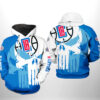 LA Clippers NBA Team Skull 3D Printed Hoodie/Zipper Hoodie - cce5a7c402fa