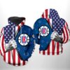 LA Clippers NBA US Flag Team 3D Printed Hoodie/Zipper Hoodie - 94b7a06dae84