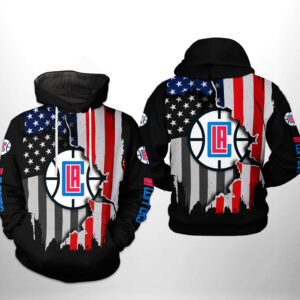 LA Clippers NBA US Flag Team 3D Printed Hoodie/Zipper Hoodie - f28a0639f1ca