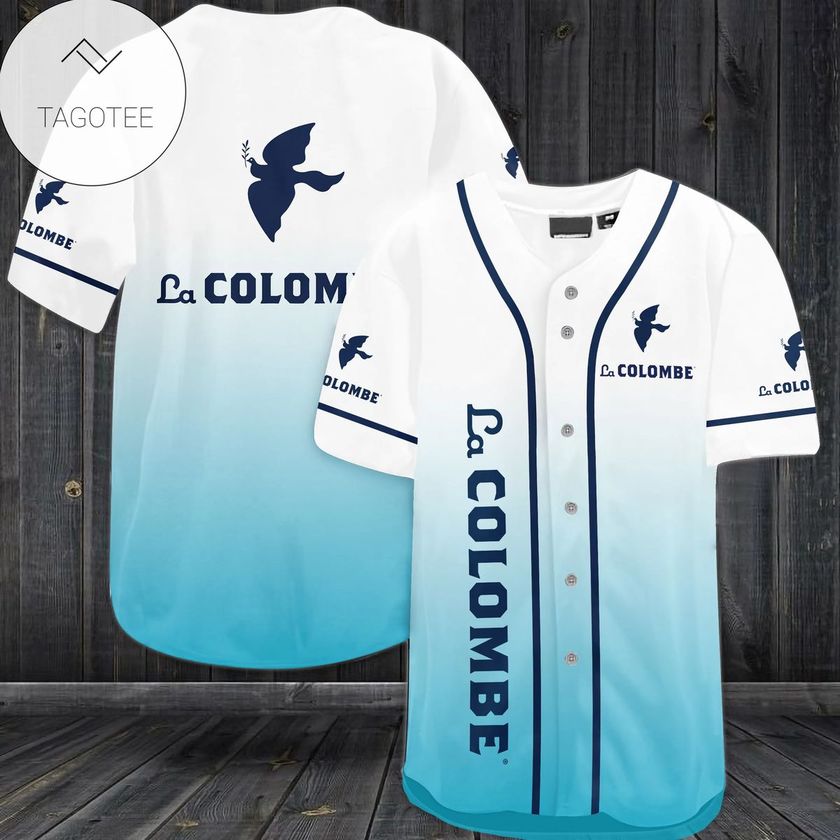 La Colombe Logo Baseball Jersey Shirt La Colombe Logo Baseball Jersey Shirt