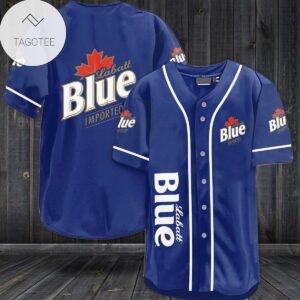 Labatt Blue Imported Logo Baseball Jersey Shirt