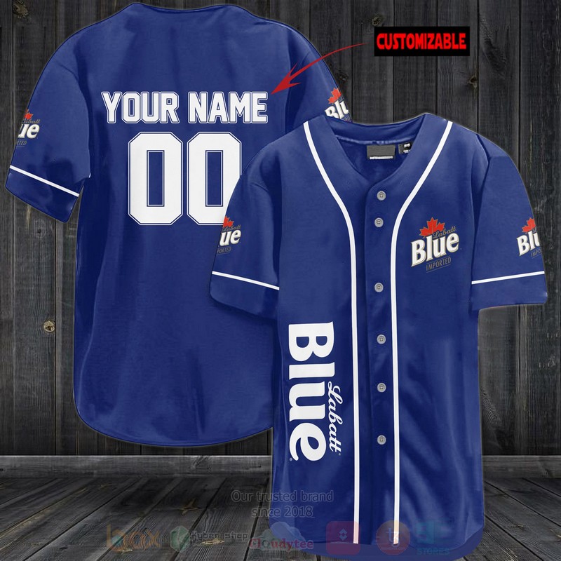 Labatt Blue Imported Personalized Baseball Jersey Shirt Labatt Blue Imported Personalized Baseball Jersey Shirt