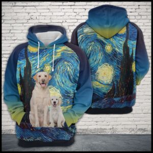 Labrador Retriever Starry Night 3D Printed Hoodie/Zipper Hoodie - d57ee6acab85