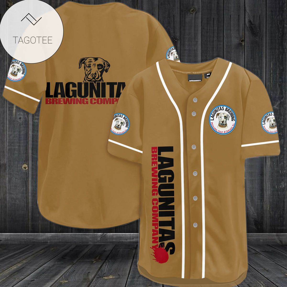 Lagunitas Brewing Company Logo Baseball Jersey Shirt Lagunitas Brewing Company Logo Baseball Jersey Shirt