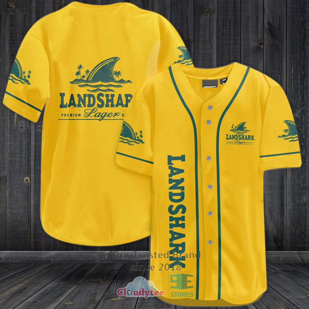 Landshark Lager Baseball Jersey Shirt Landshark Lager Baseball Jersey Shirt