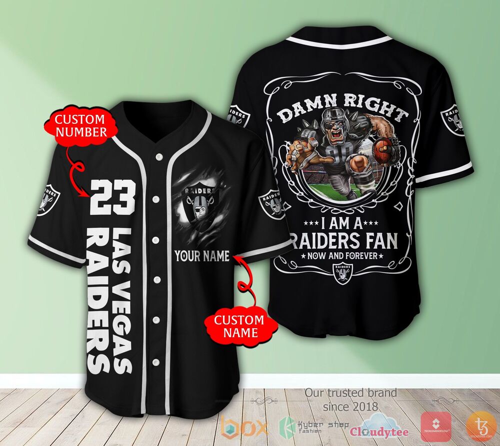 Las Vegas Raiders 3D Personalized Baseball Jersey Shirt Las Vegas Raiders 3D Personalized Baseball Jersey Shirt