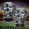 Las Vegas Raiders Nfl Palm Tree Baseball Jersey