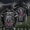 Las Vegas Raiders Skull Flat Usa Pullover And Zippered Hoodies Custom 3D Las Vegas Raiders Graphic Printed 3D Hoodie All Over Print Hoodie For Men For Women - 56e5081c2a19