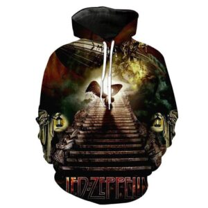 Led Zeppelin 3D Printed Hoodie/Zipper Hoodie - 389abc660a56