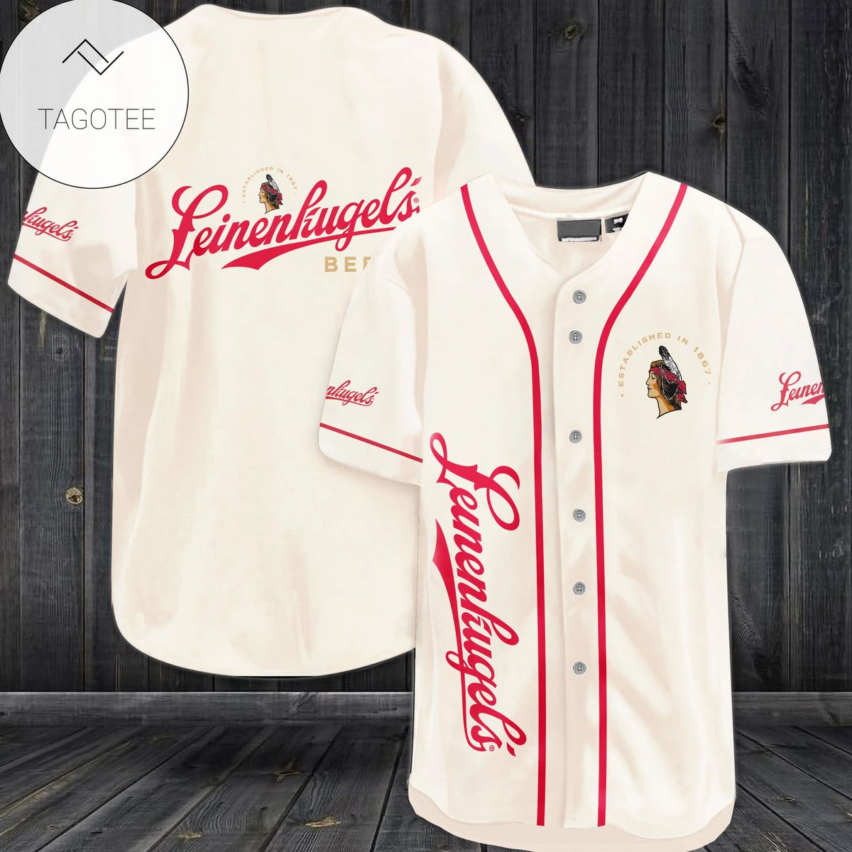 Leinenkugel’S Logo Baseball Jersey Shirt Leinenkugel’S Logo Baseball Jersey Shirt