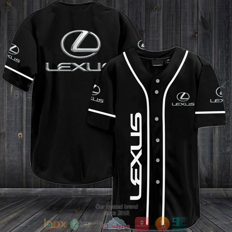 Lexus Black Baseball Jersey Lexus Black Baseball Jersey