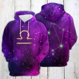 Libra Horoscope 3D Printed Hoodie/Zipper Hoodie - 59bbbfcadd17