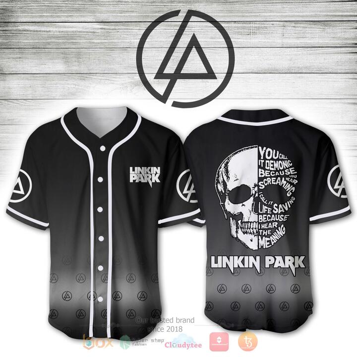 Linkin Park You Call It Demonic Because You Hear Screaming Skull Baseball Jersey Shirt Linkin Park You Call It Demonic Because You Hear Screaming Skull Baseball Jersey Shirt