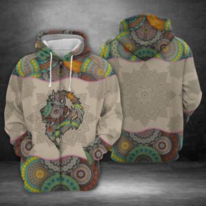 Lion 3D Printed Hoodie/Zipper Hoodie - eb50b4c7d236