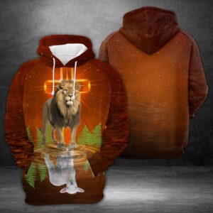 Lion And 3D Printed Hoodie/Zipper Hoodie - 2a46fceed445
