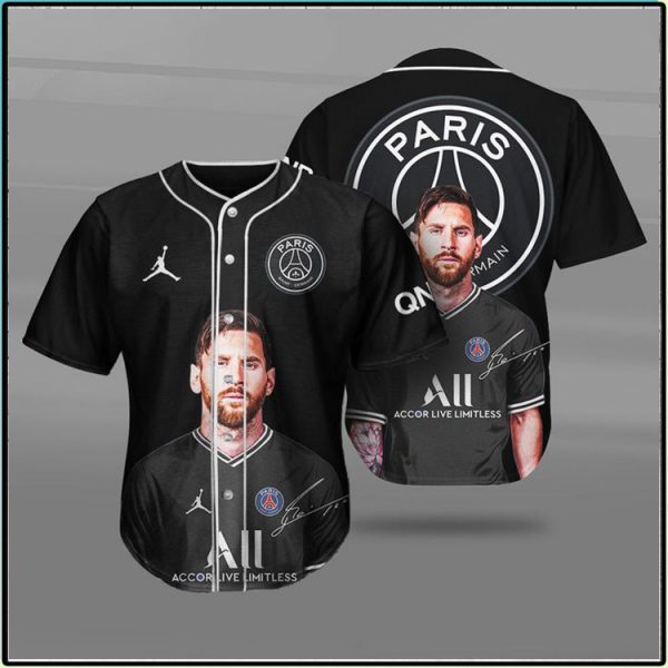 Lionel Messi Psg Paris Saint Germain Baseball Jersey Shirt Lionel Messi Psg Paris Saint Germain Baseball Jersey Shirt